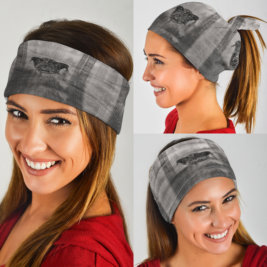 Viking Bandana Viking Valknut and Raven Bandana RLT12