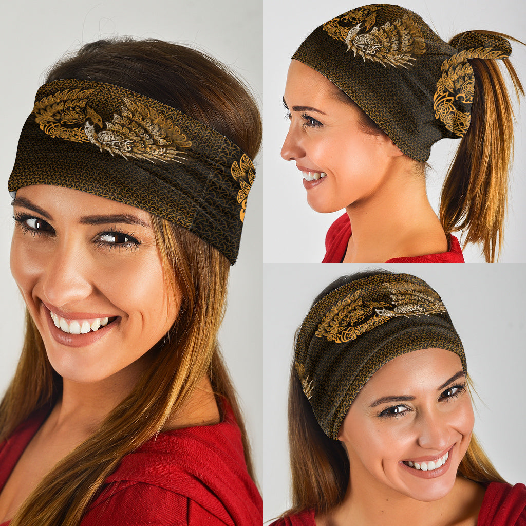 Viking Bandana Ragnarok Huginn Muninn Gold Version Bandana RLT12
