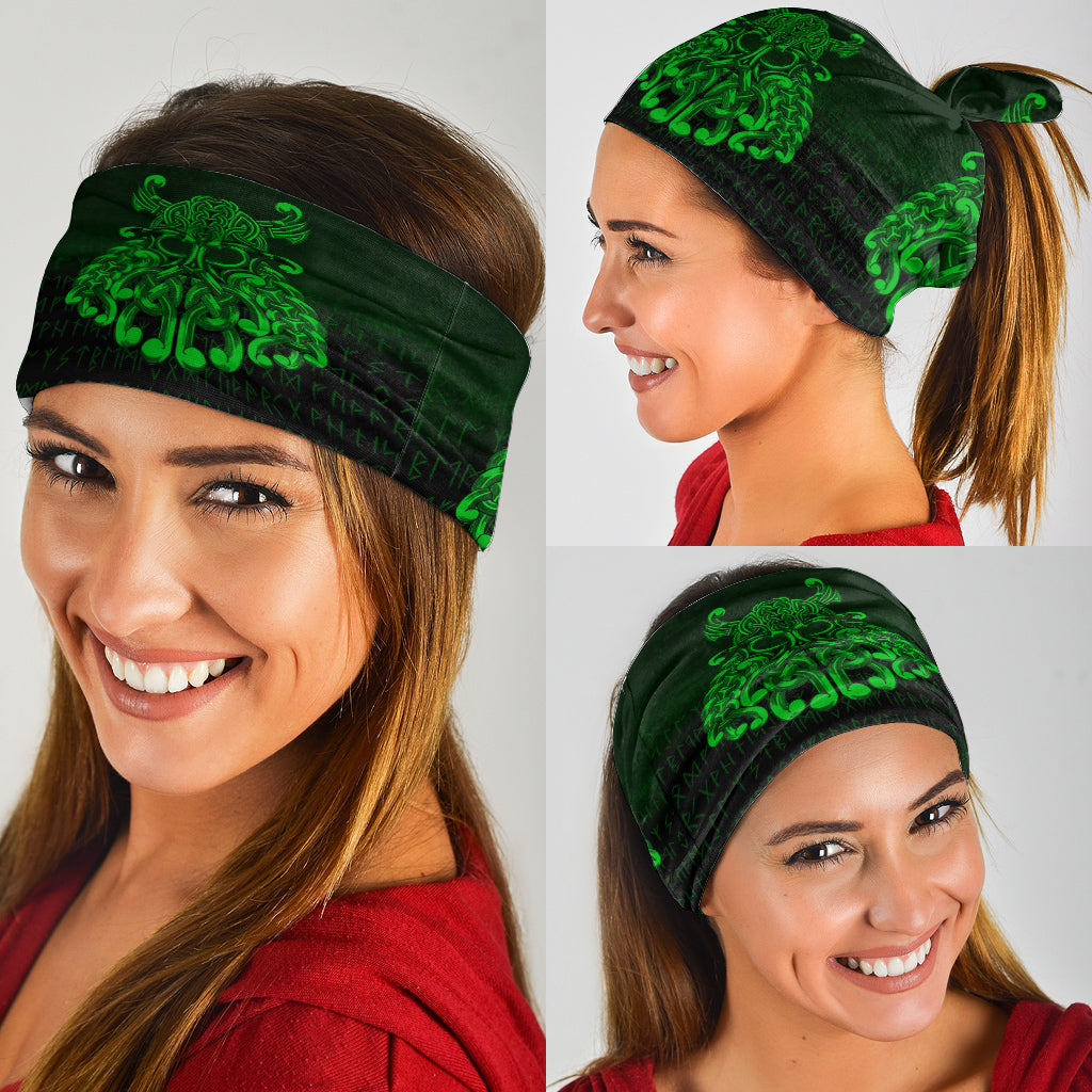 Viking Bandana Vikings Odin Valhalla Green Version Bandana RLT12