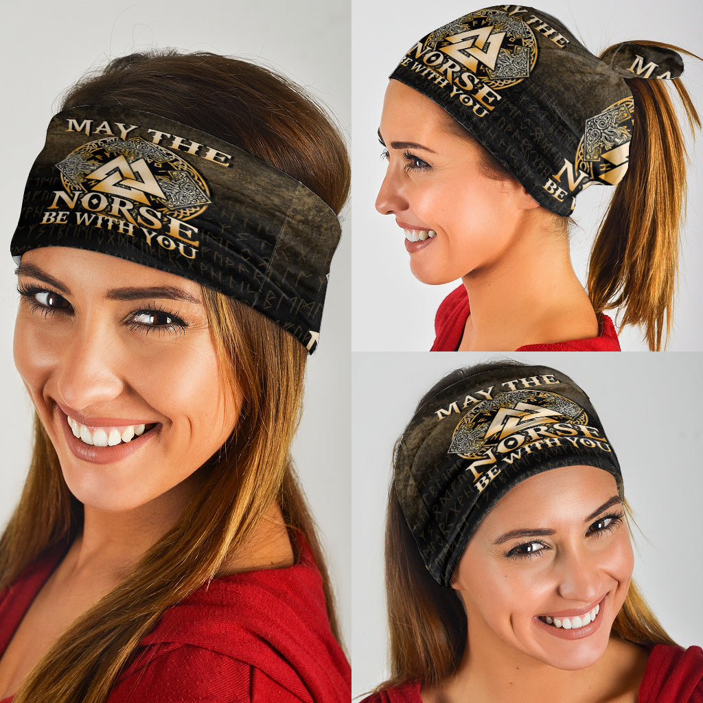 Viking Bandana May The Norse Be With You Viking Gold Version Bandana RLT12