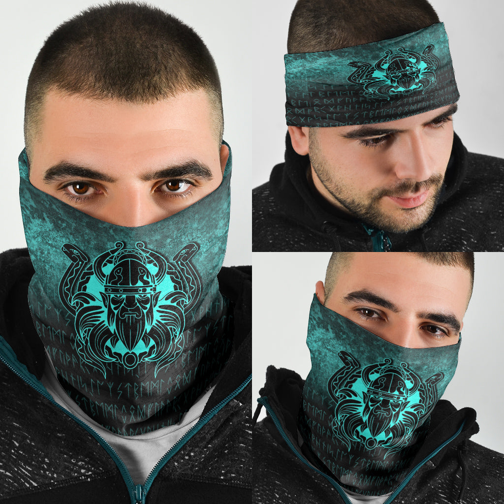 Viking Bandana Nordic Warrior Valhalla Norse Cyan Version Bandana RLT12