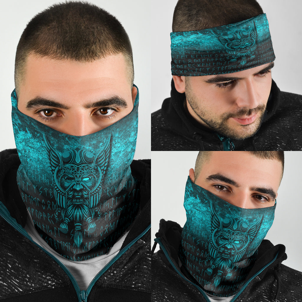 Viking Bandana Viking Odin Allfather In Asgard Cyan Version Bandana RLT12