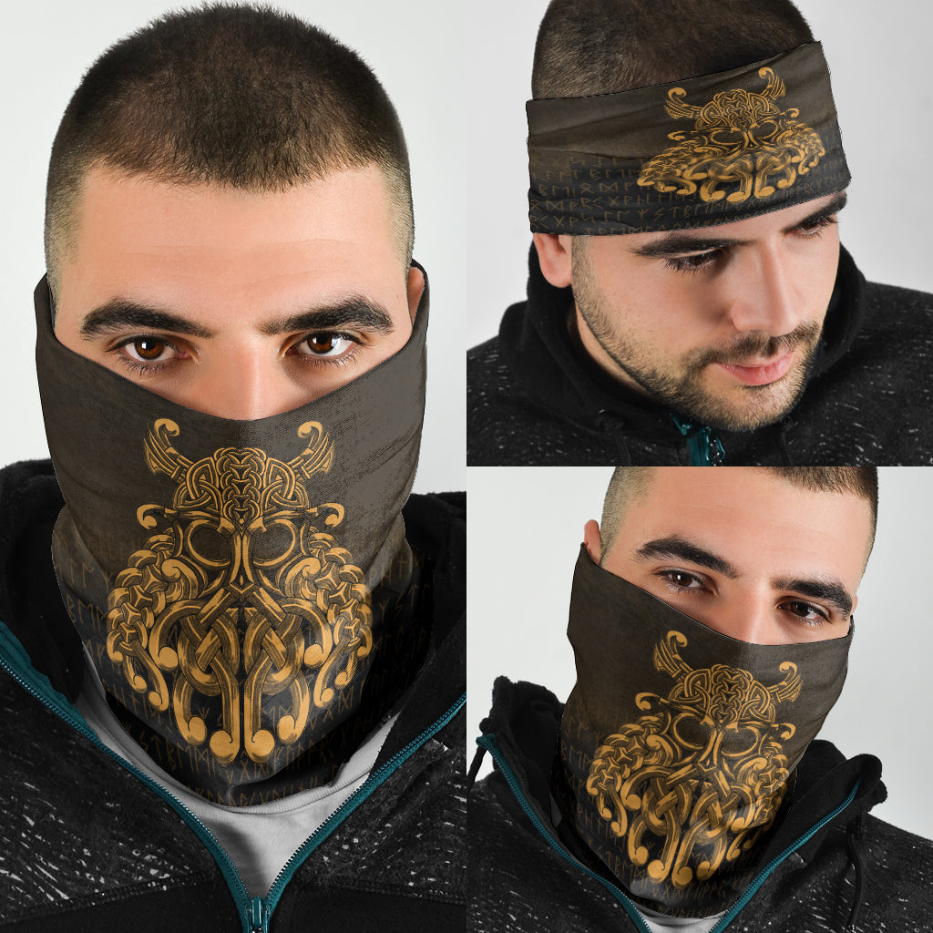 Viking Bandana Vikings Odin Valhalla Gold Version Bandana RLT12