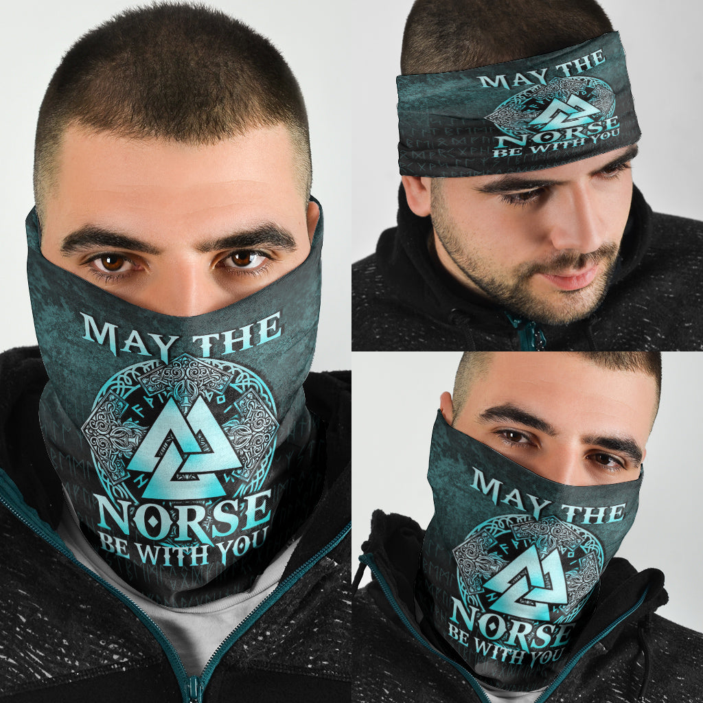 Viking Bandana May The Norse Be With You Viking Cyan Version Bandana RLT12