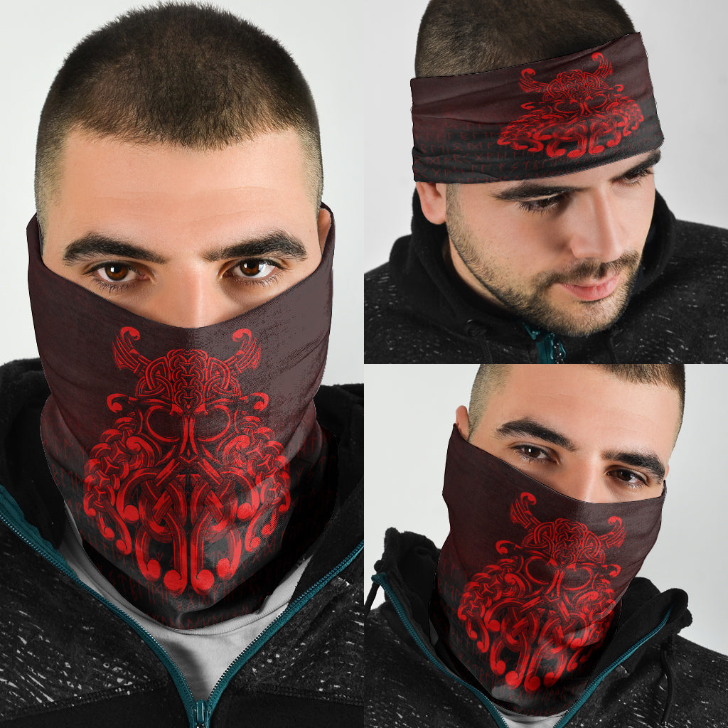 Viking Bandana Vikings Odin Valhalla Red Version Bandana RLT12
