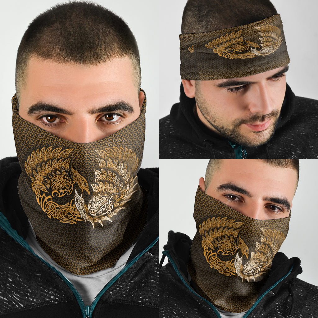 Viking Bandana Ragnarok Huginn Muninn Gold Version Bandana RLT12