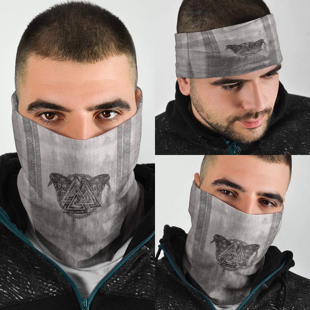 Viking Bandana Viking Valknut and Raven Bandana RLT12