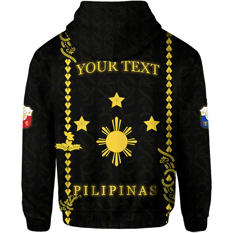 Custom Personalised Philippines Hoodie Pechera With Side Barong Patterns LT9