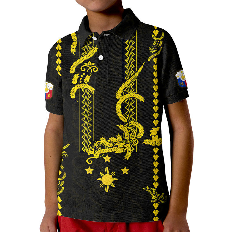 Custom Philippines Polo Shirt Pechera With Side Barong Patterns LT9
