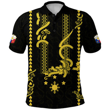 Custom Philippines Polo Shirt Pechera With Side Barong Patterns LT9