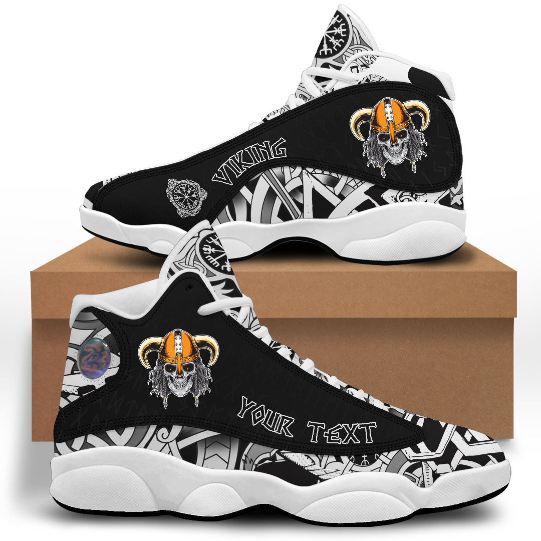 (Custom) Viking - Bearded Skull Viking Sneakers J13 RLT12