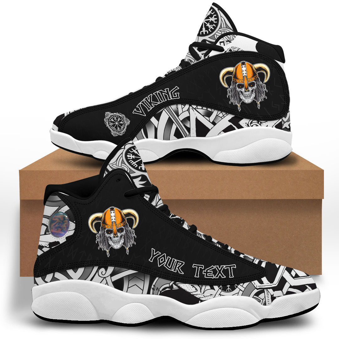 (Custom) Viking - Bearded Skull Viking Sneakers J13 RLT12