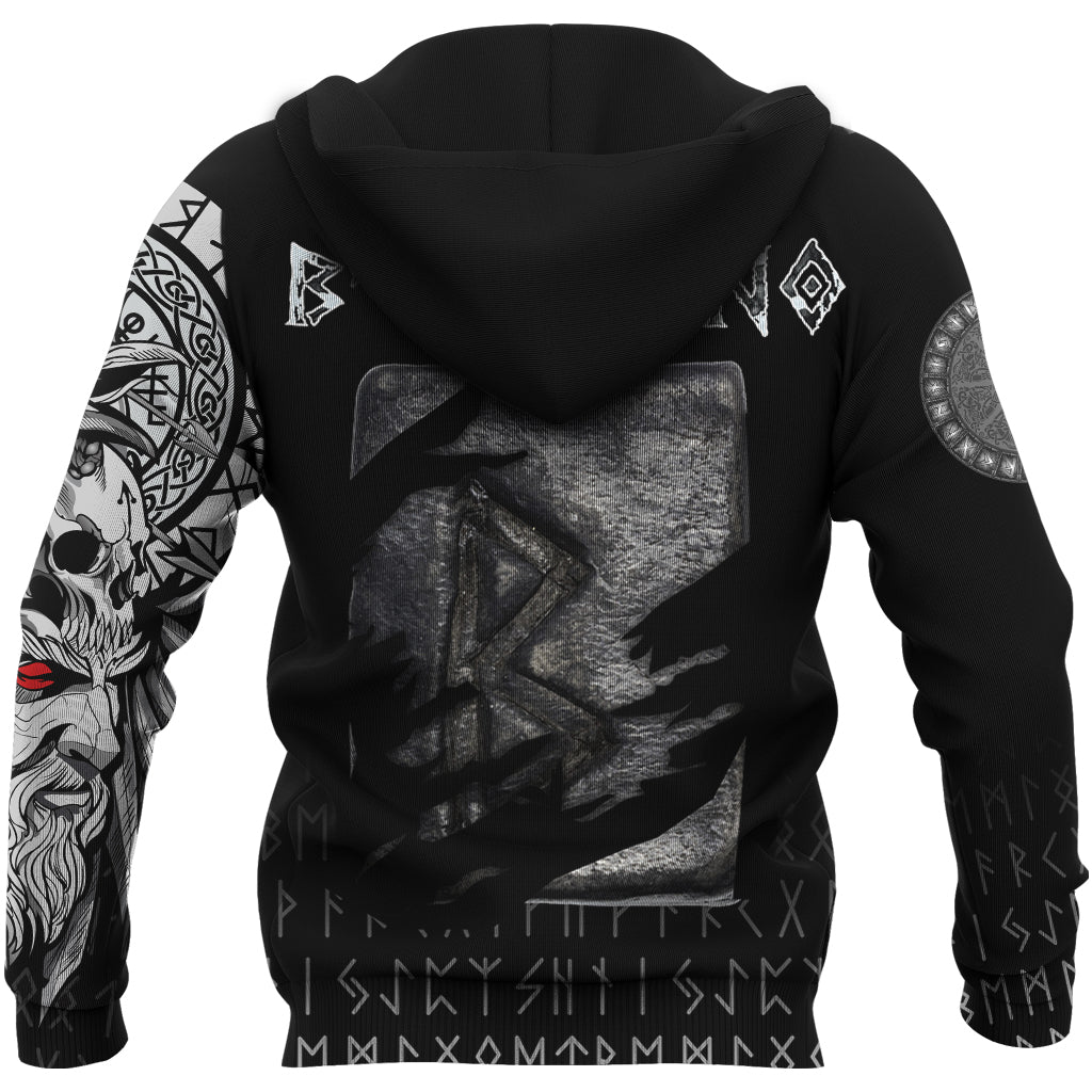 Viking Hoodie Berkano Norse Runes RLT12