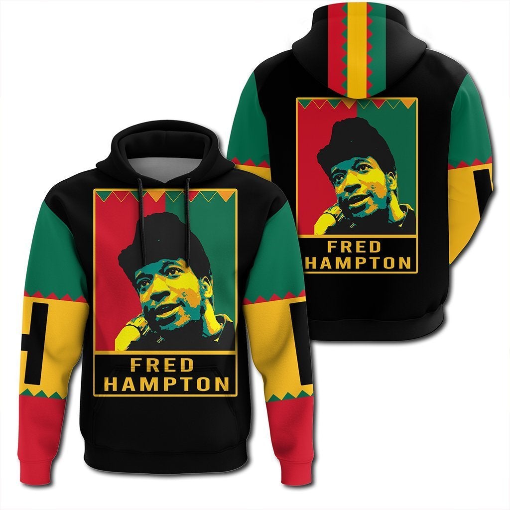 African Hoodie Fred Hampton Black History Month Style Hoodie
