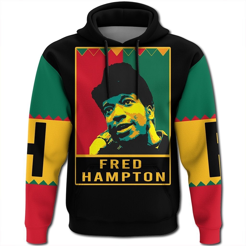African Hoodie Fred Hampton Black History Month Style Hoodie