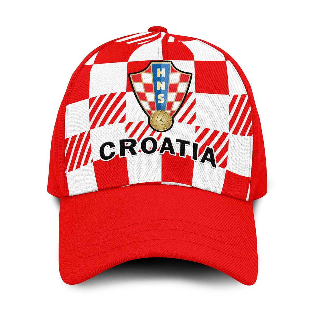 Croatia Football Classic Cap Checkerboard World Cup 2022 Ver.01 LT14
