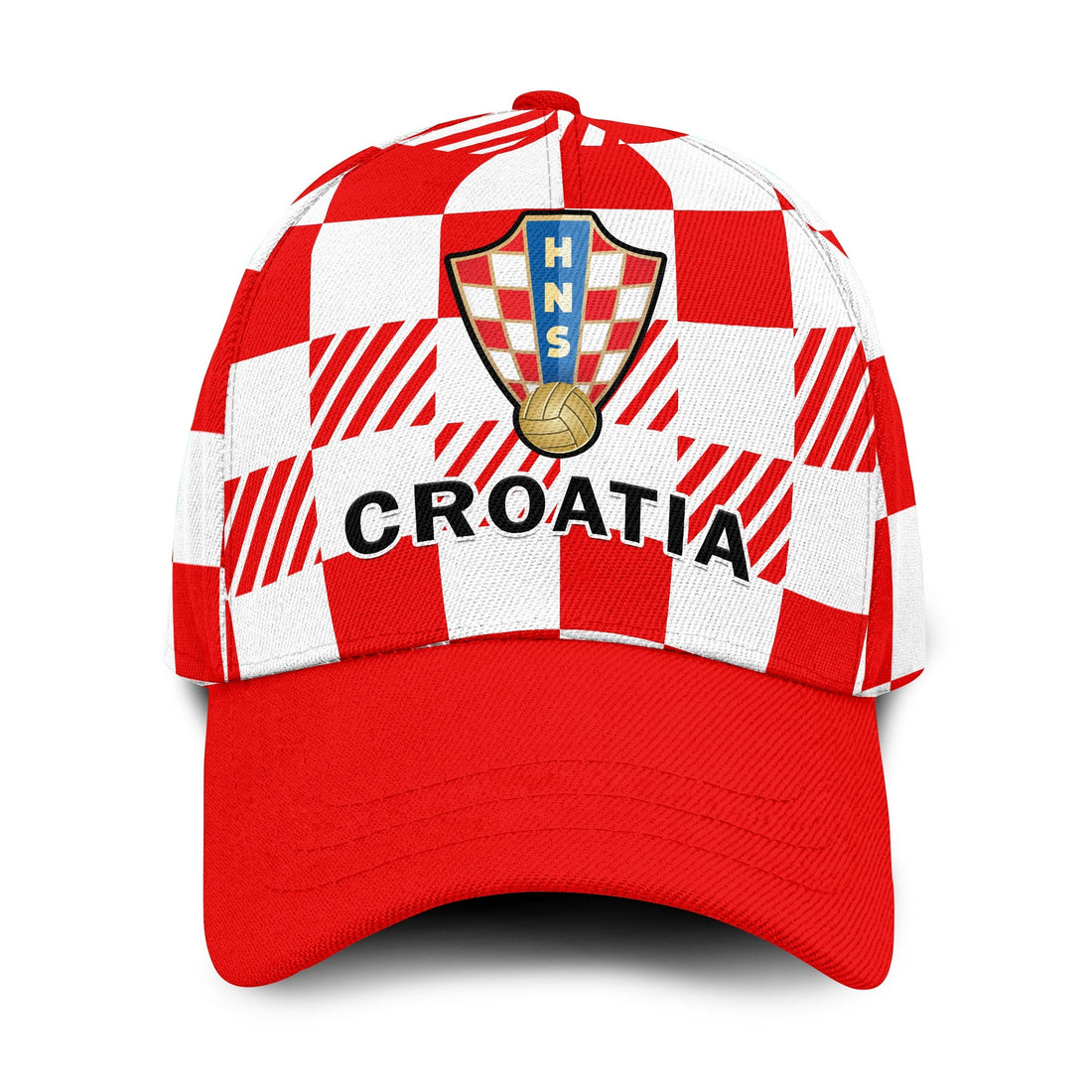 Croatia Football Classic Cap Checkerboard World Cup 2022 Ver.04 LT14