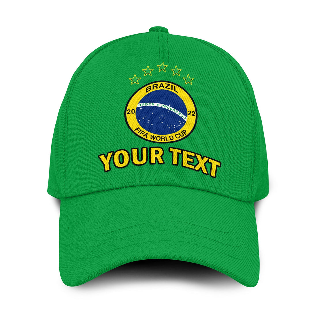 (Custom Personalised) Brazil Football Classic Cap Canarinha Champions World Cup 2022 Ver.02 LT14