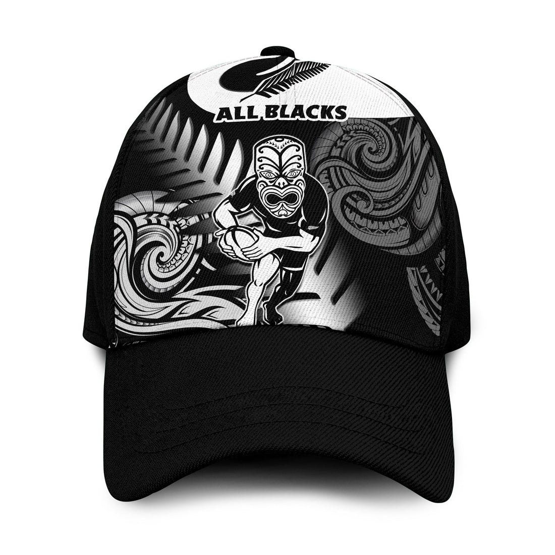 New Zealand Silver Fern Rugby Classic Cap All Black Maori Koru LT14