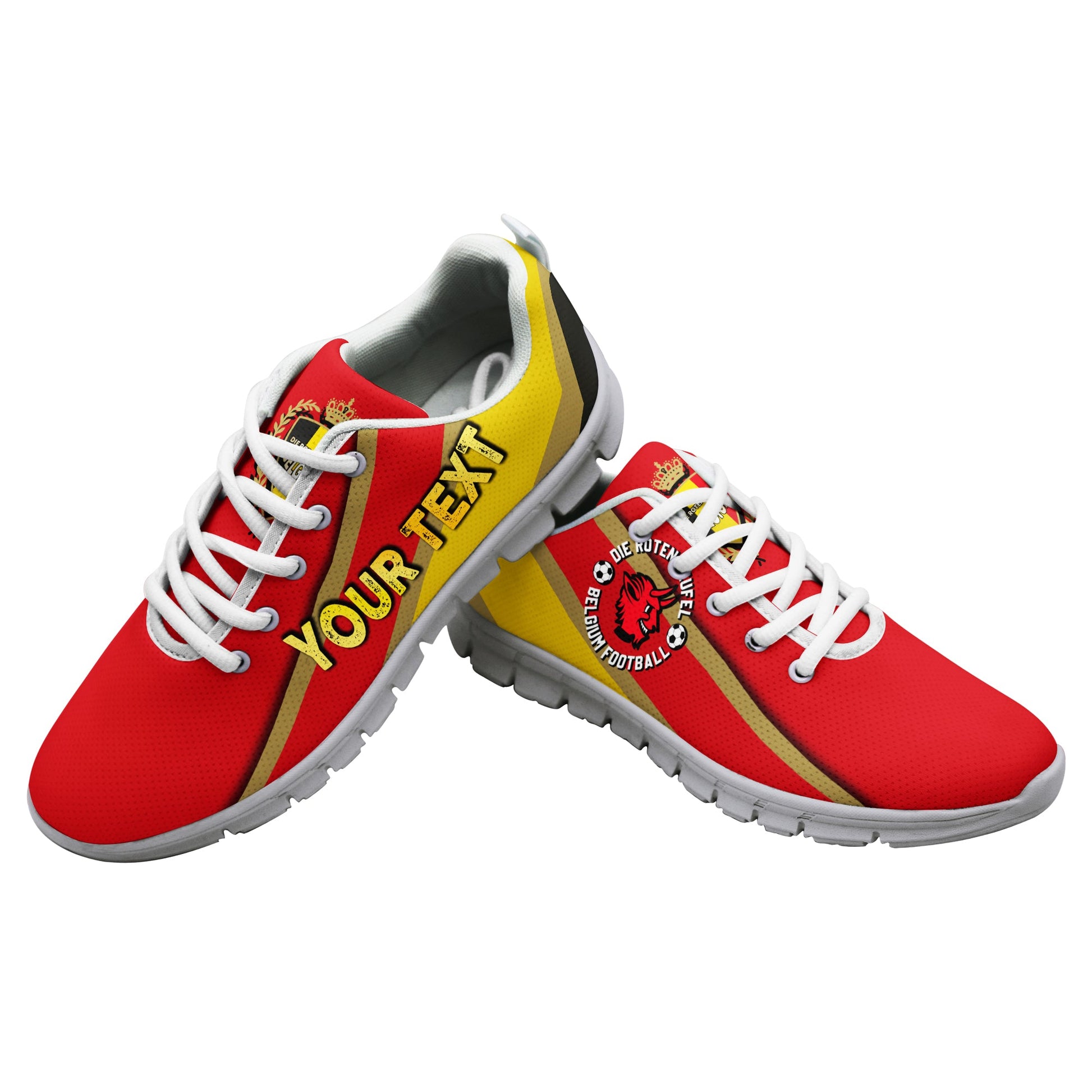 (Custom Personalised) Belgium Football World Cup 2022 Sneaker - LT2