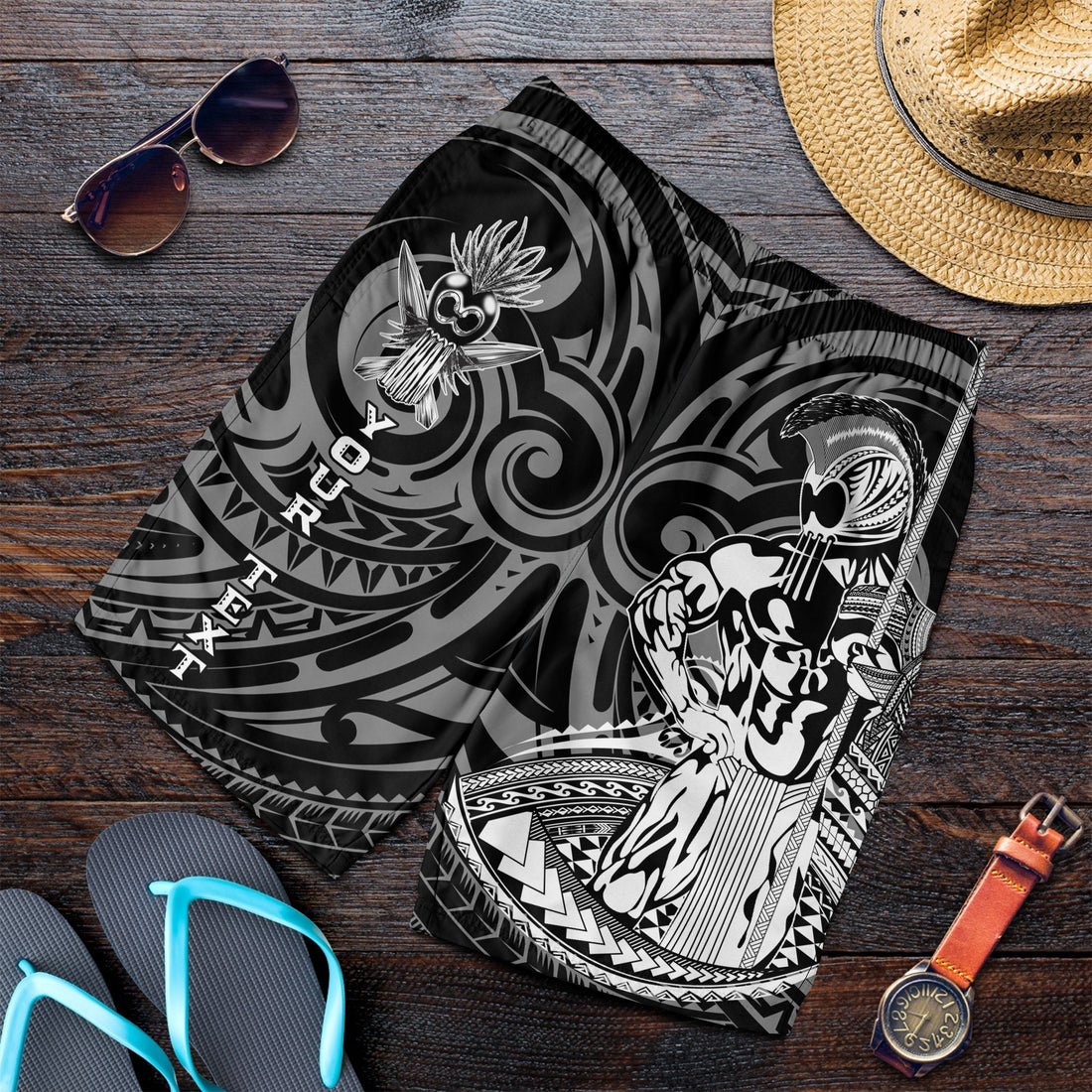 Custom Personalised Hawaii Ikaika Warrior Men Short LT2