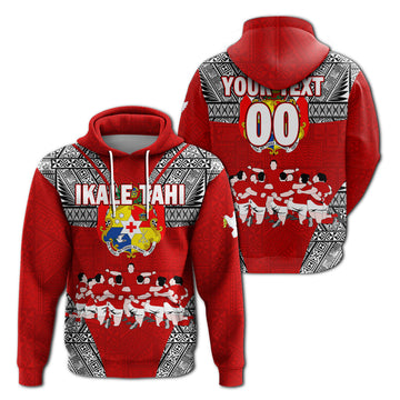 Custom Personalised Tonga Rugby Ikale Tahi Sipi Tau Hoodie LT2