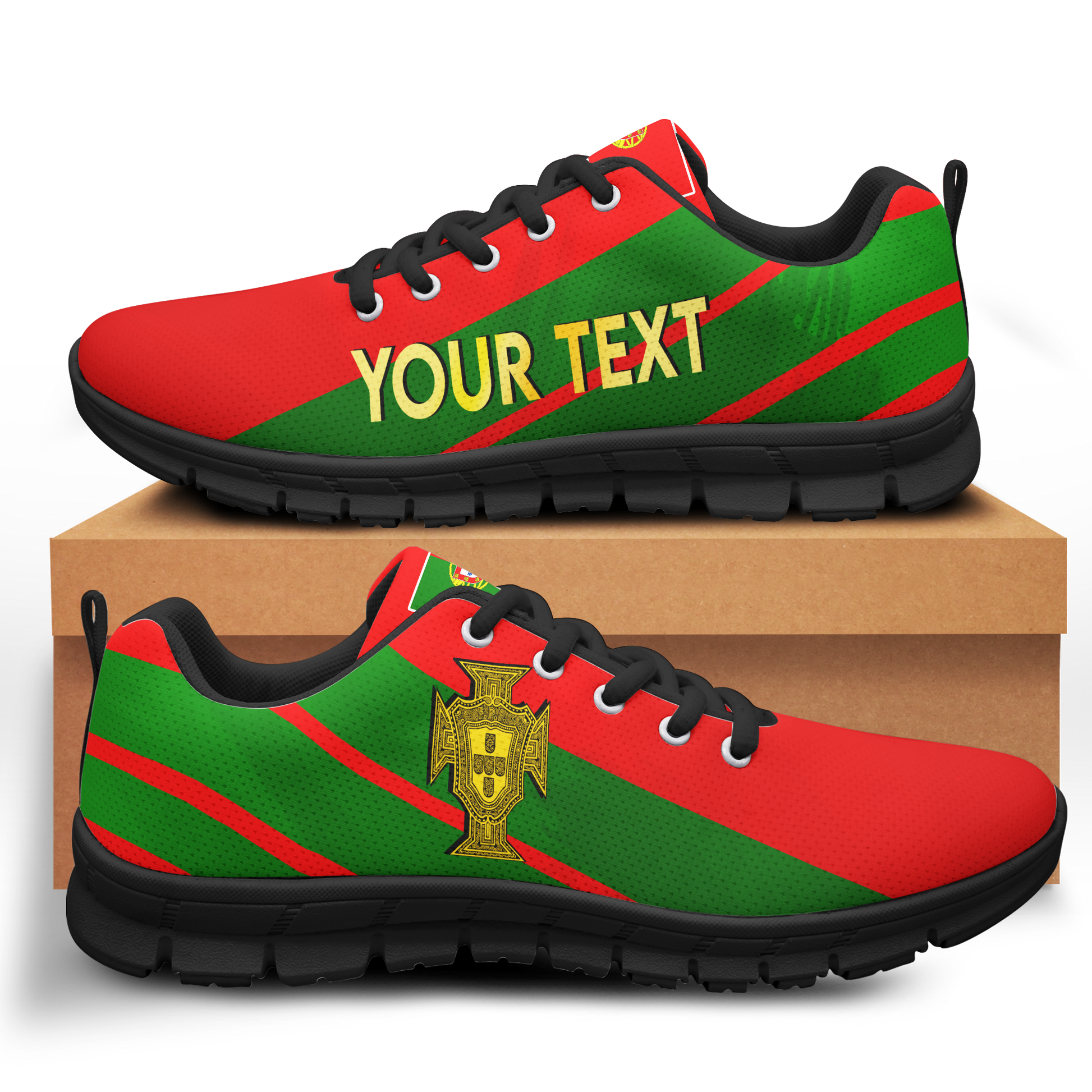 (Custom Personalised) Portugal Football World Cup 2022 Sneaker - LT2
