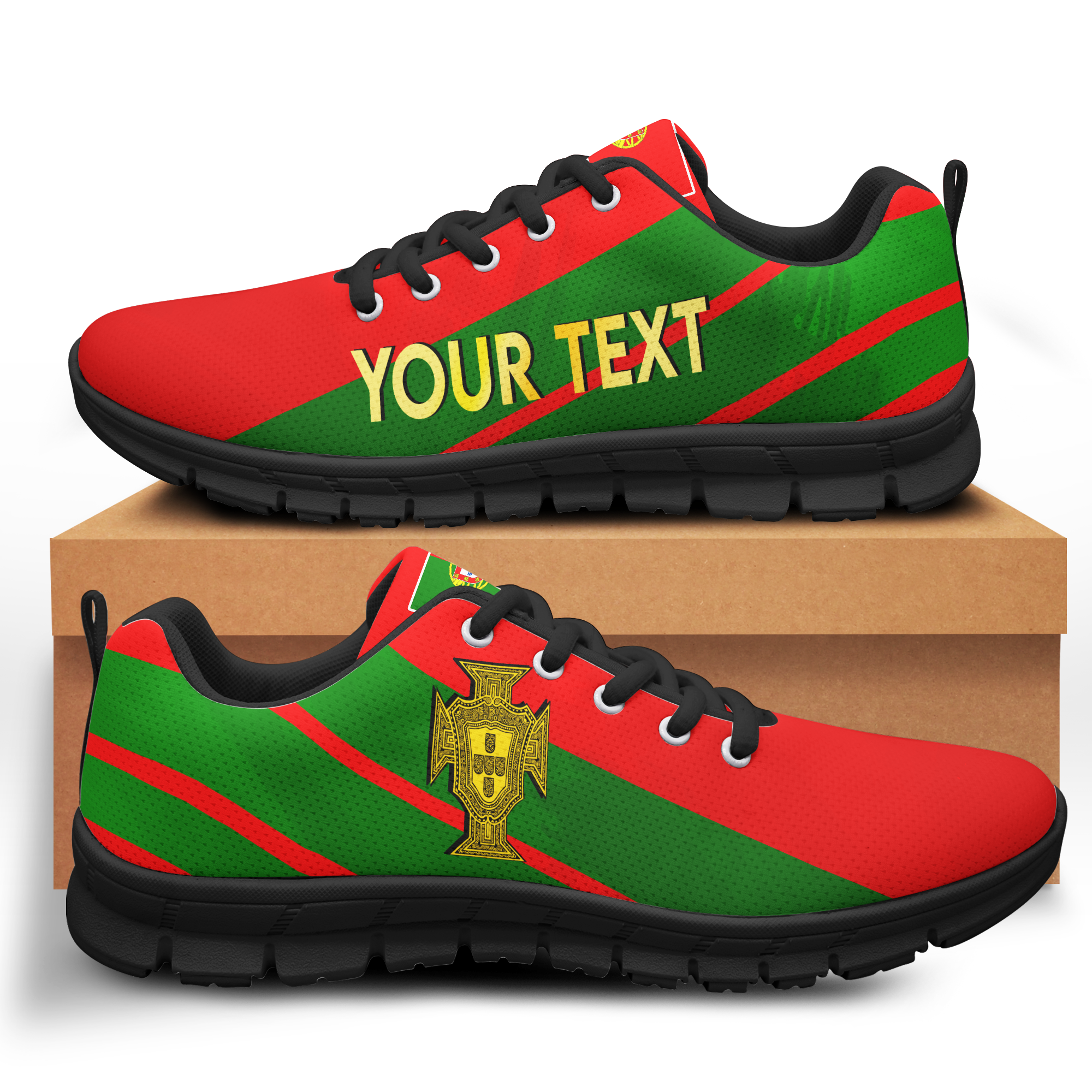 (Custom Personalised) Portugal Football World Cup 2022 Sneaker - LT2
