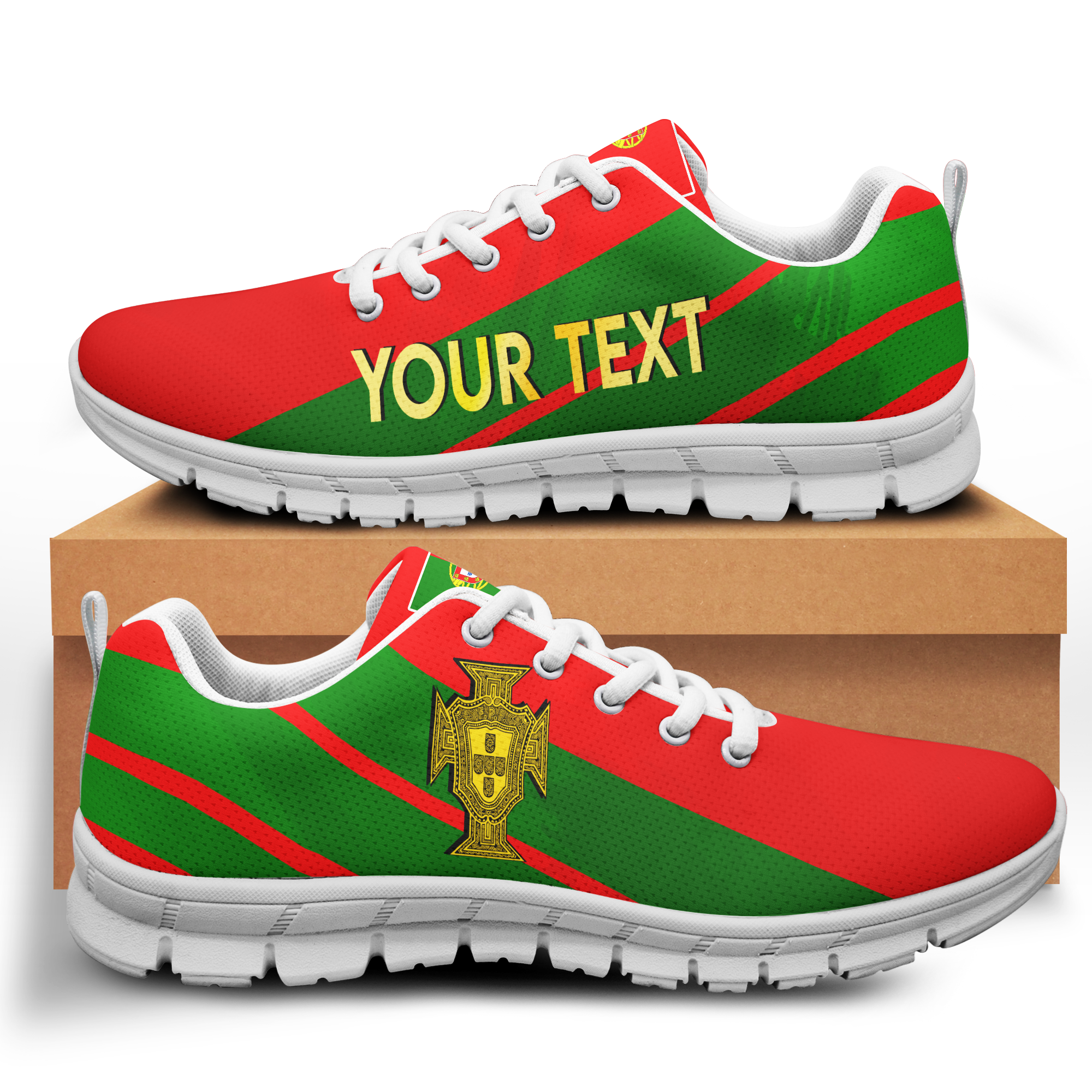 (Custom Personalised) Portugal Football World Cup 2022 Sneaker - LT2