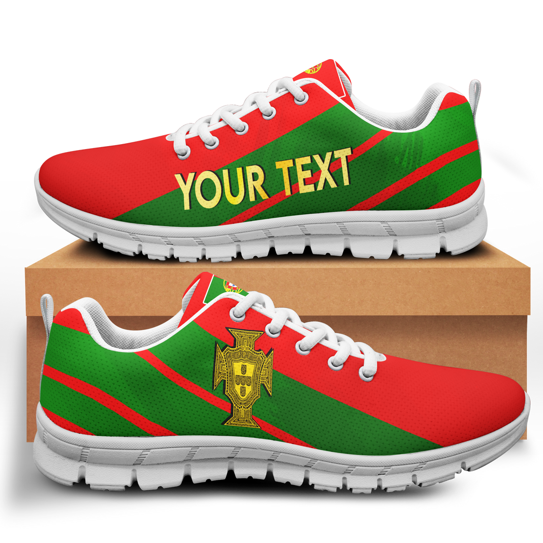 (Custom Personalised) Portugal Football World Cup 2022 Sneaker - LT2