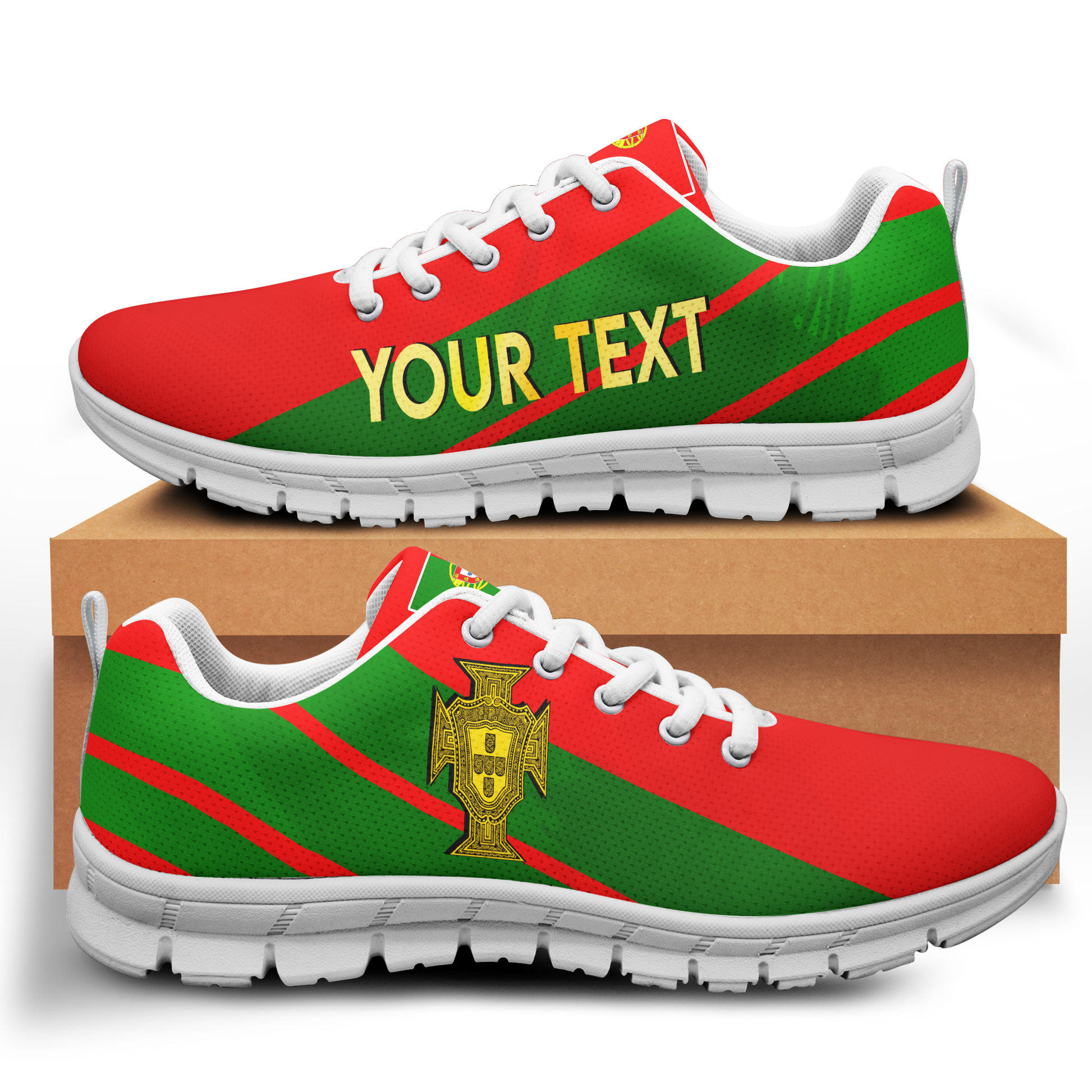 (Custom Personalised) Portugal Football World Cup 2022 Sneaker - LT2