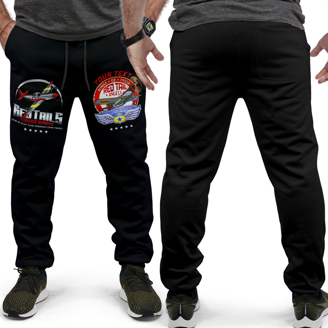 (Custom Personalized) Tuskegee Airmens Red Tails African American Heros (Women's/Men's) Jogger - LT2