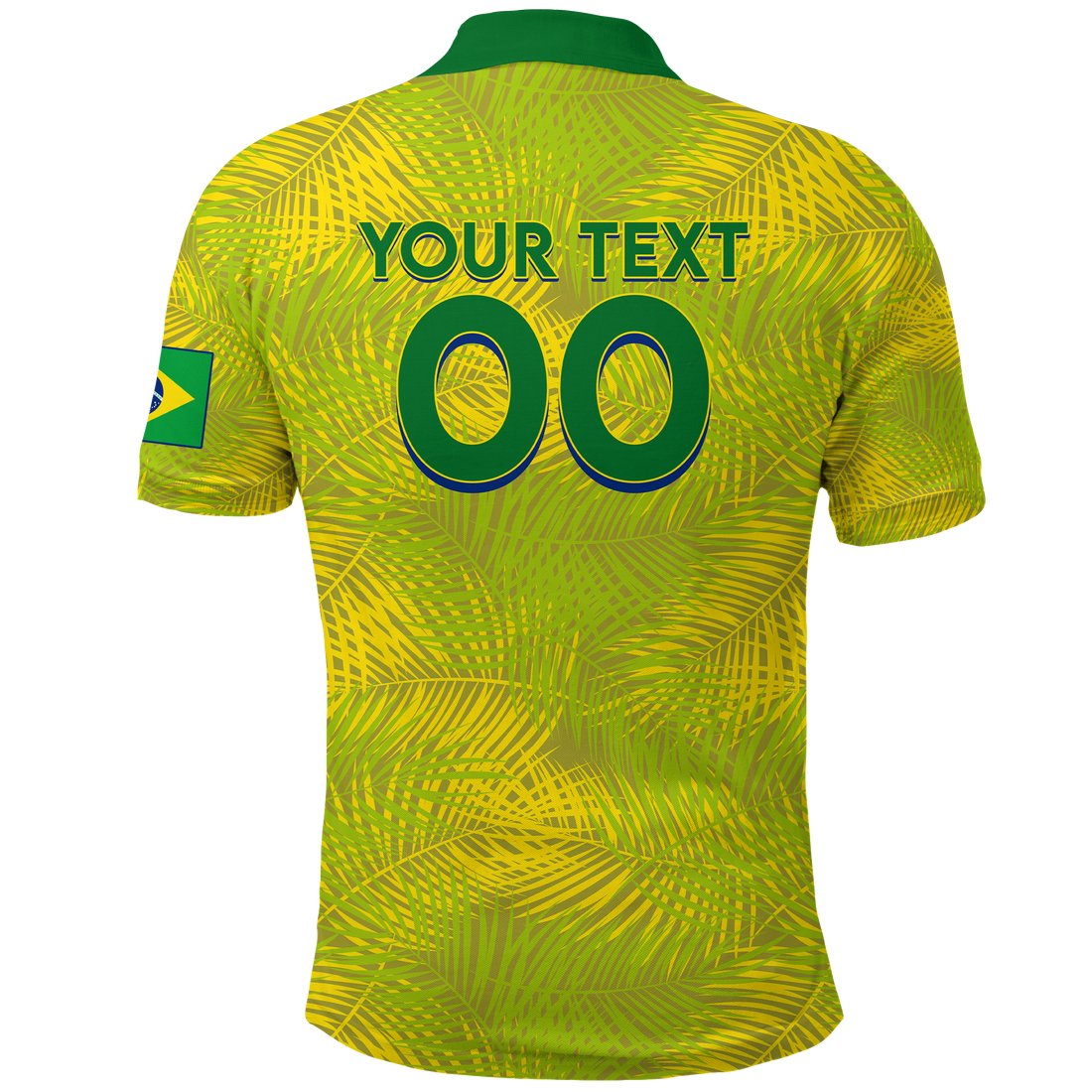 Custom Brazil Polo Shirt Football 2022 LT2