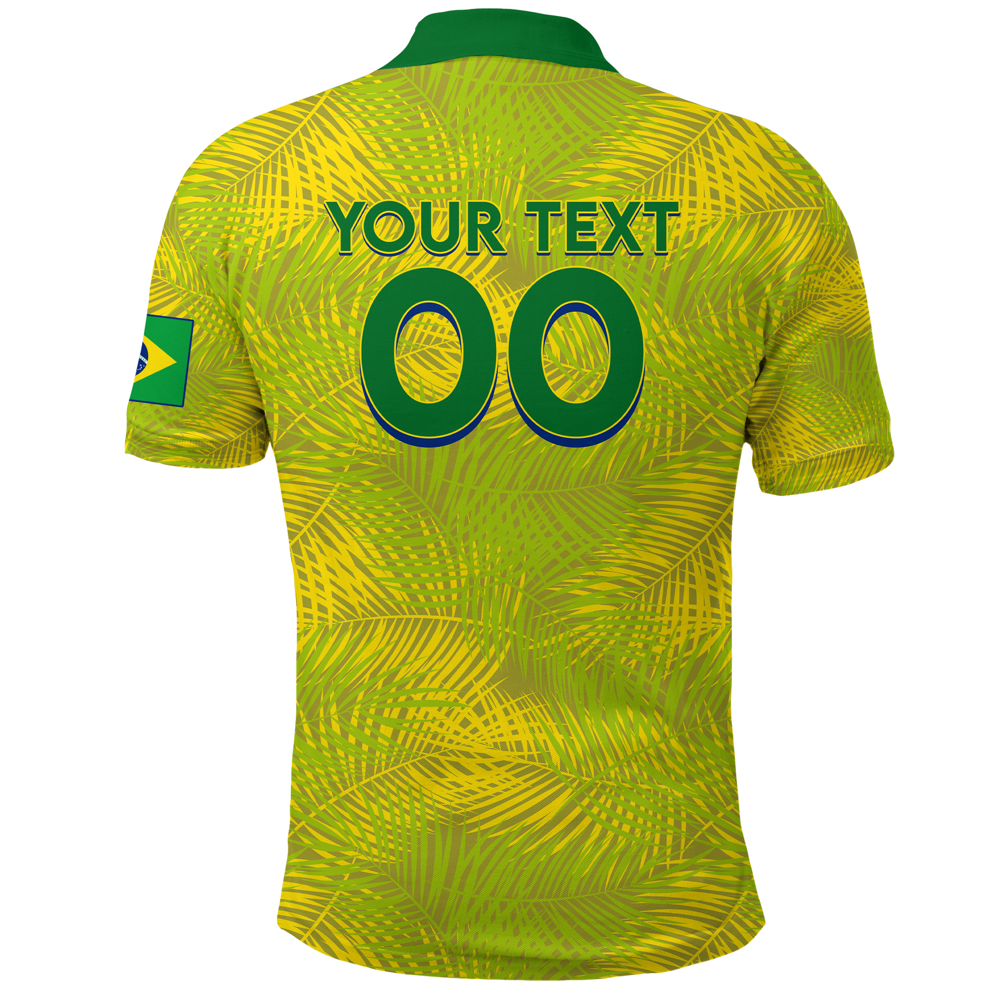 Custom Brazil Polo Shirt Football 2022 LT2