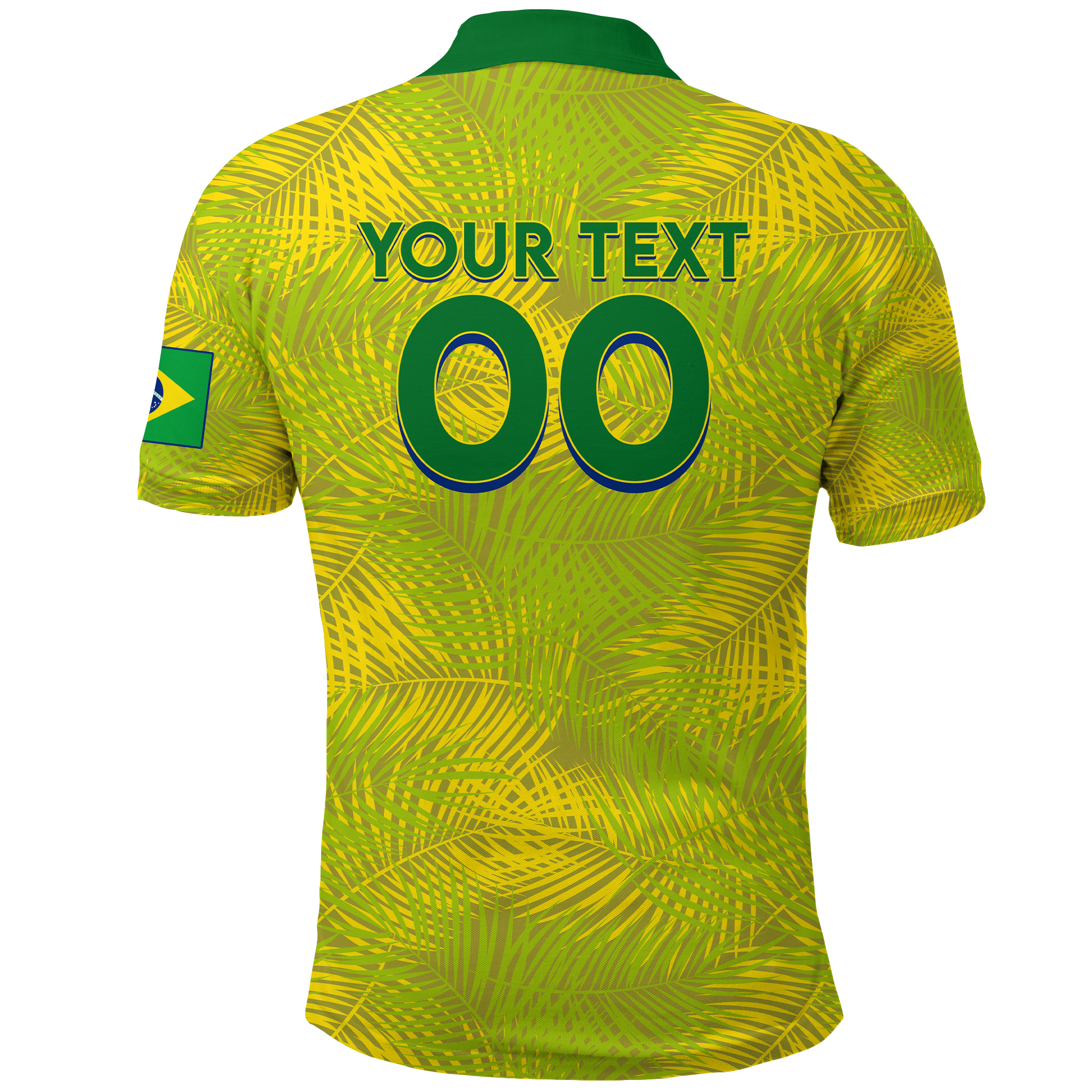 Custom Brazil Polo Shirt Football 2022 LT2