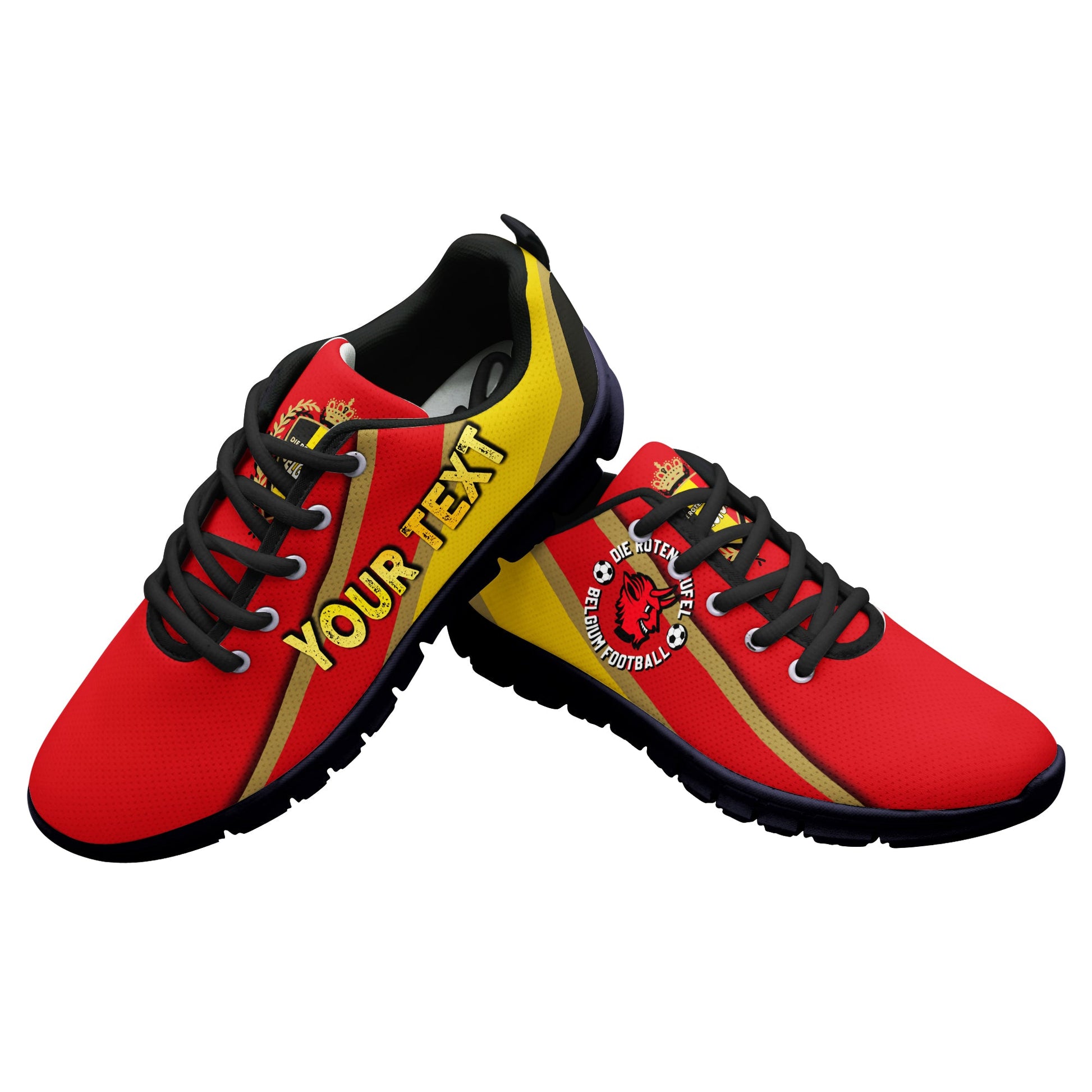 (Custom Personalised) Belgium Football World Cup 2022 Sneaker - LT2