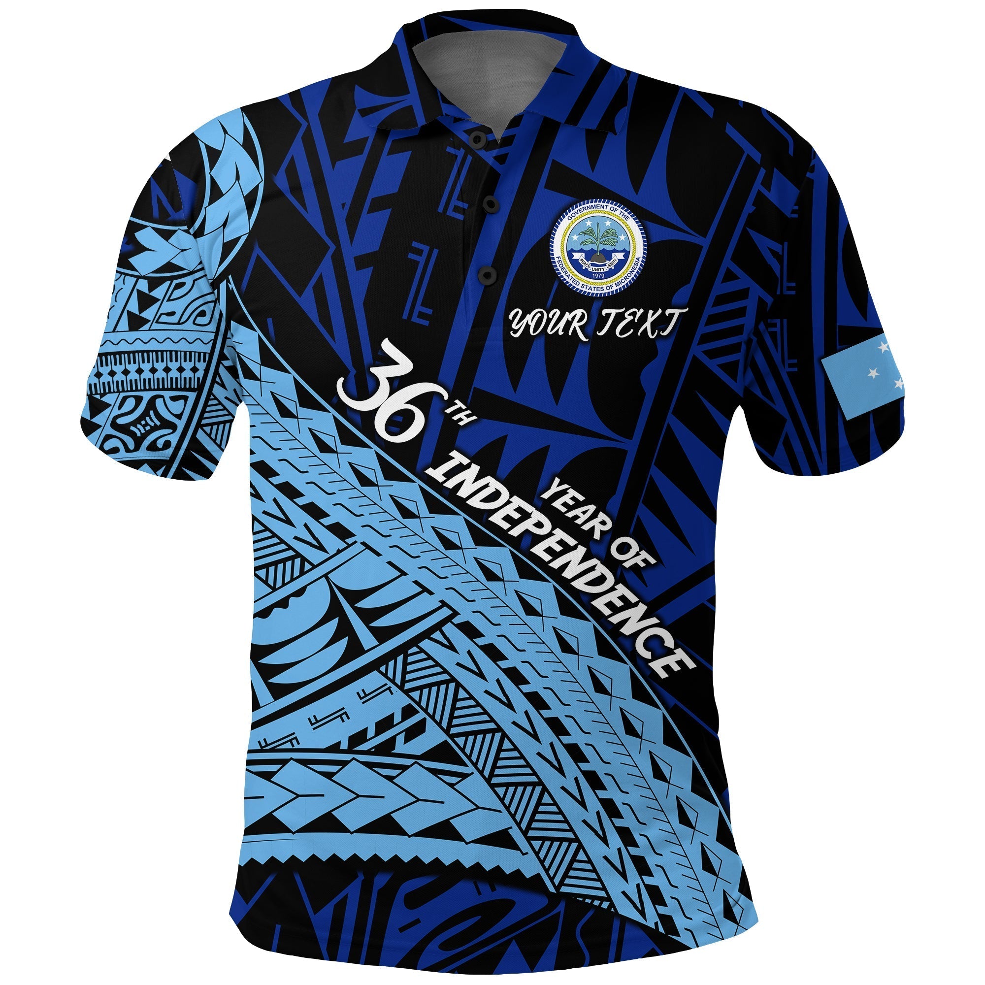 Custom FSM 36th Year Of Independence Polo Shirt LT2