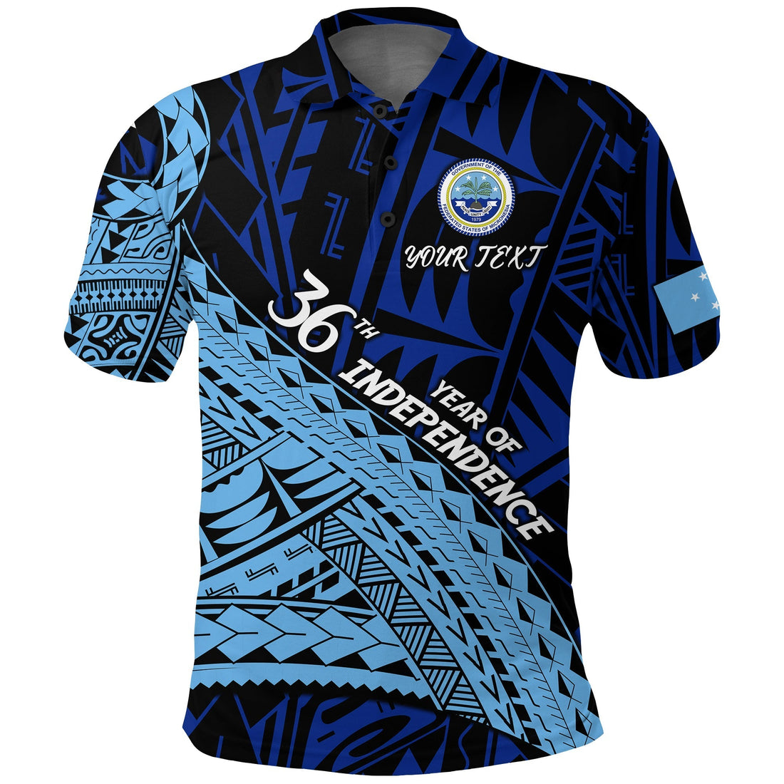 Custom FSM 36th Year Of Independence Polo Shirt LT2