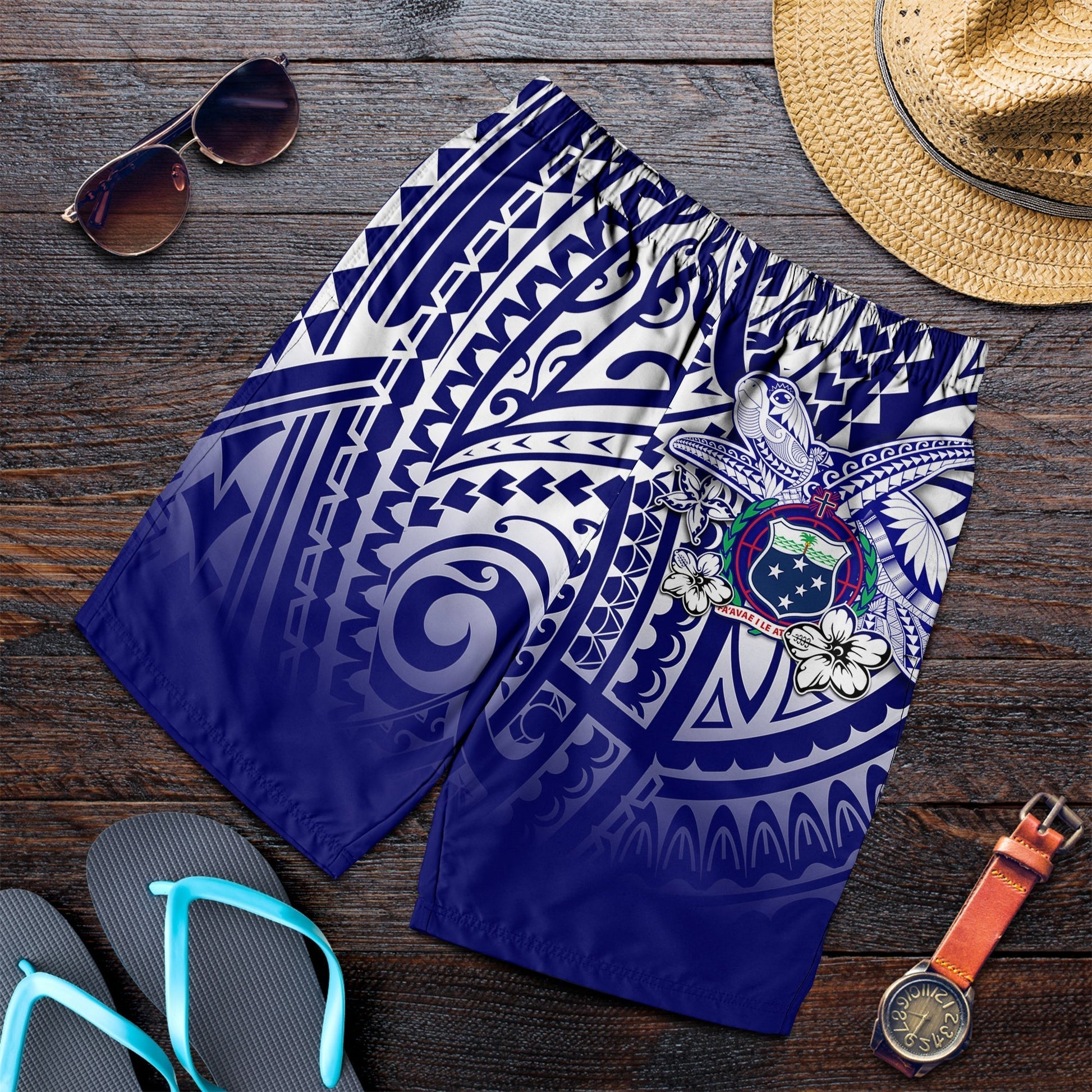 Samoa Polynesian Men Shorts Samoan Loved Turtles LT13