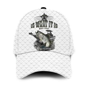 Fishing Man Trip Classic Cap White Style LT6