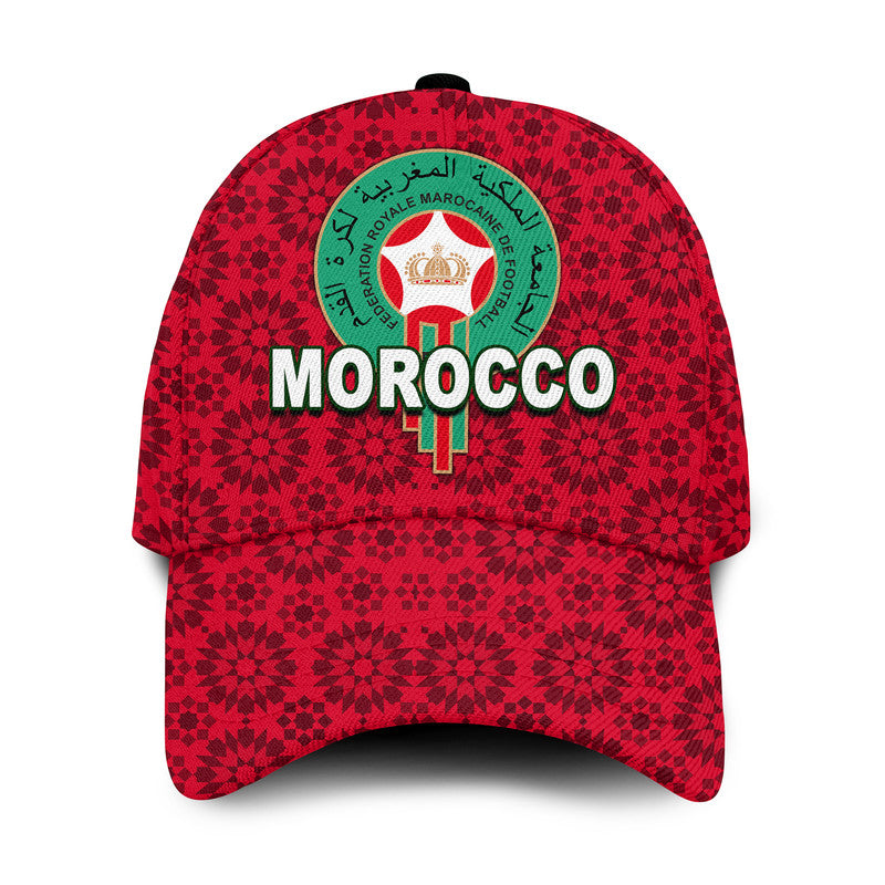 Morocco Soccer Classic Cap World Cup Champions Red Style No.1 LT6