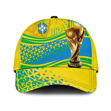 Personalised Brazil Classic Cap World Cup 2022 - Champions LT7