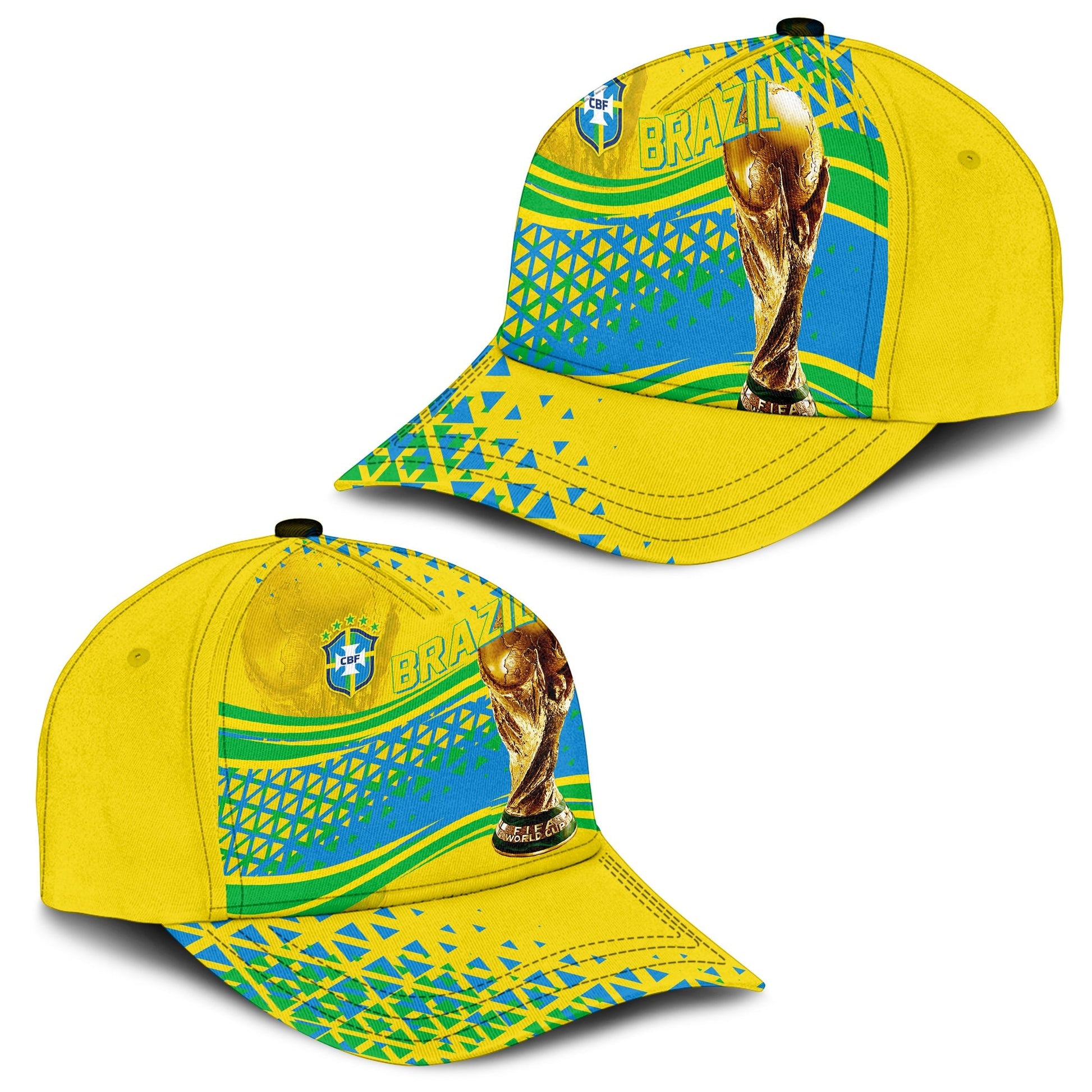 Personalised Brazil Classic Cap World Cup 2022 - Champions LT7