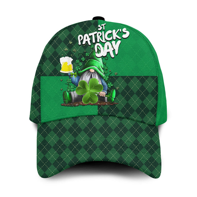 St Patrick's Day-Gnome Drinking Classic Cap LT6