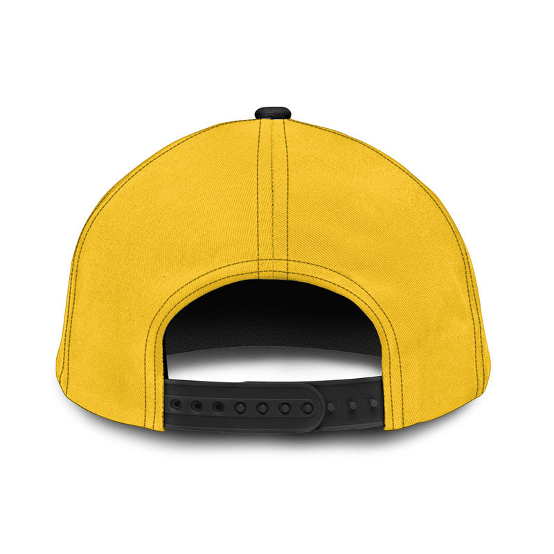 (Custom Personalised) Buffalo Soldiers Motorcycle Club BSMC Classic Cap - Gold LT8