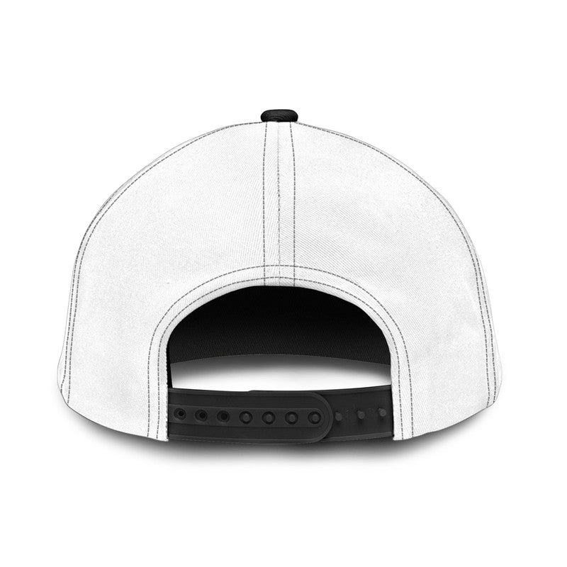(Custom Personalised) Buffalo Soldiers Motorcycle Club BSMC Classic Cap - White LT8