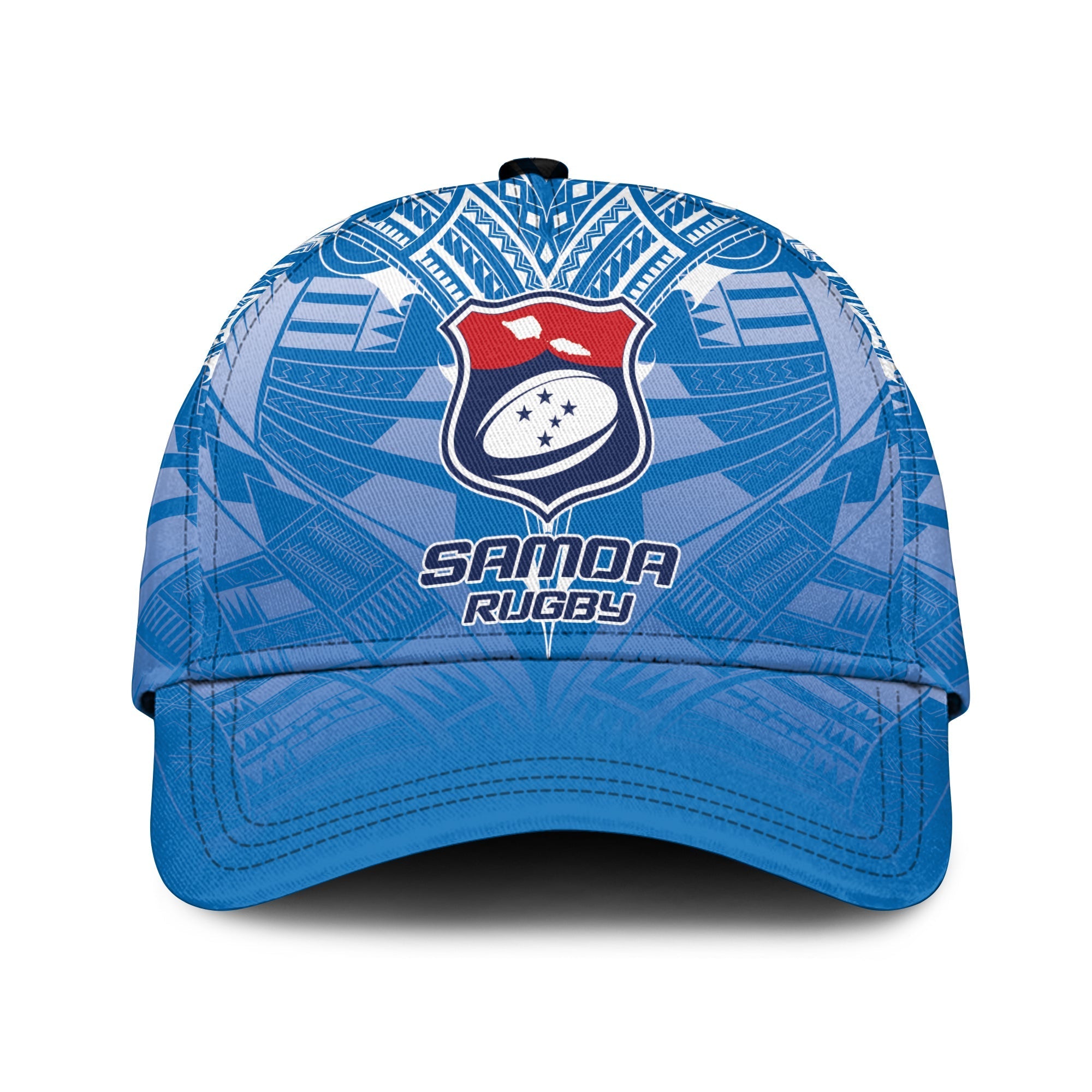Custom Personalised Samoa Rugby Toa Samoa Blue Style Cap LT2