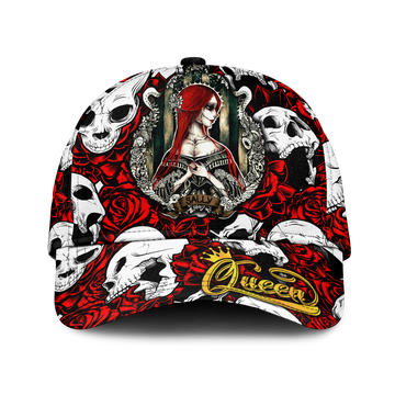 Skull Rose Queen - Death Cannot Divide Us Cap - LT2