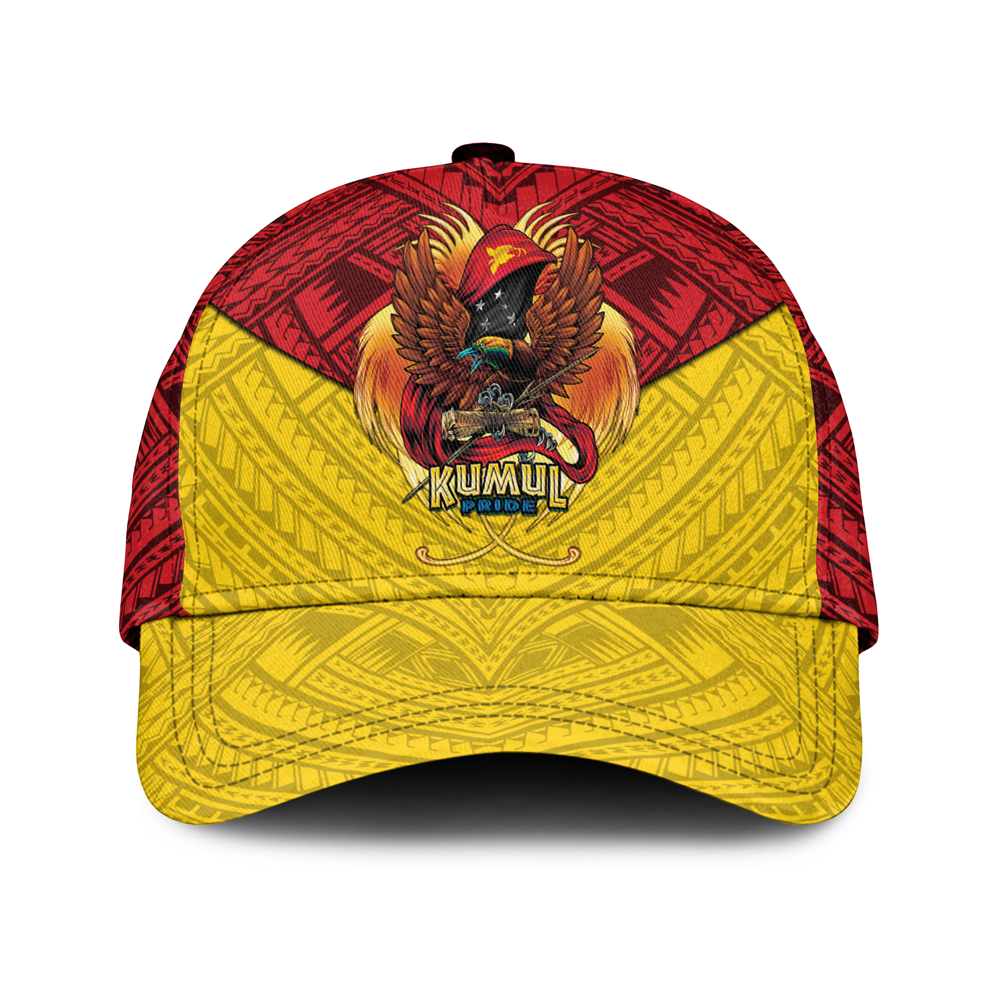 Custom Personalised Papua New Guinea Rugby Kumul Pride Cap LT2
