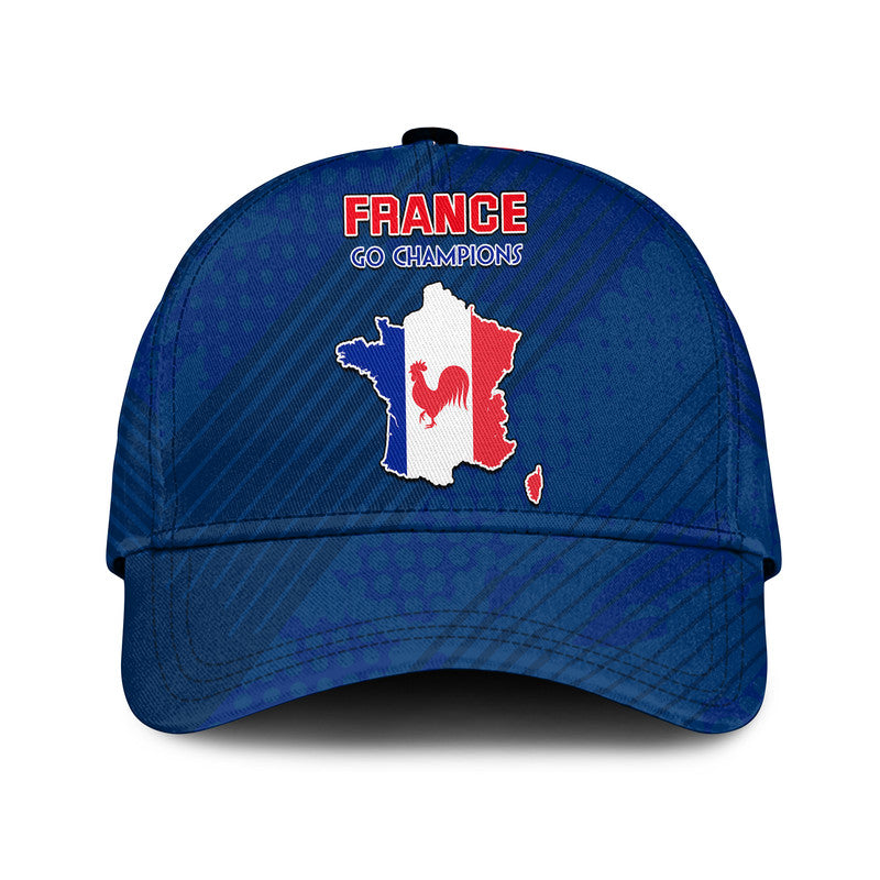 France Football World Cup 2022 With Flag Map Classic Cap LT9